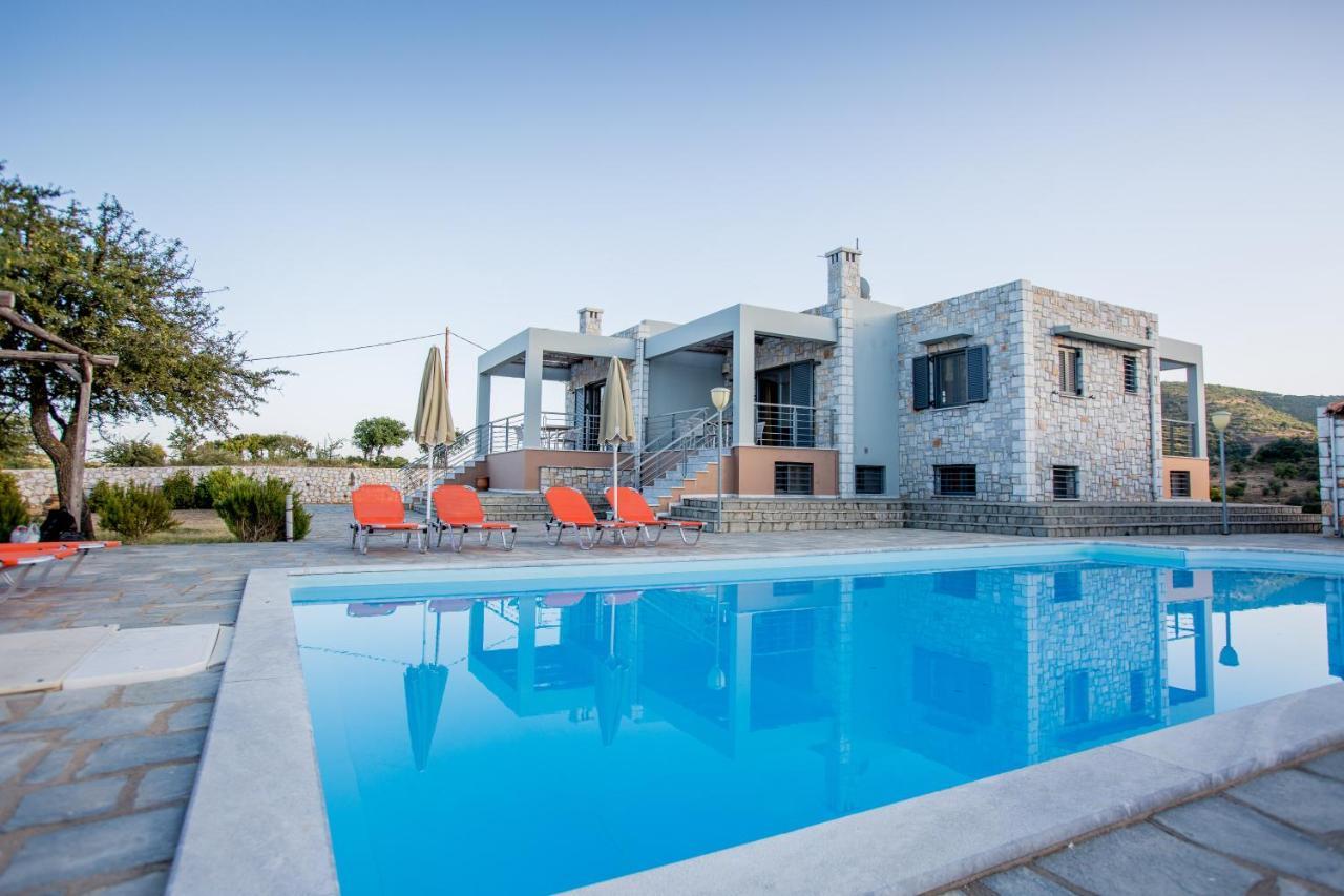 Raise Luxury Villas With A Great Sea View Of Astros 奥利尼梅利苟 外观 照片