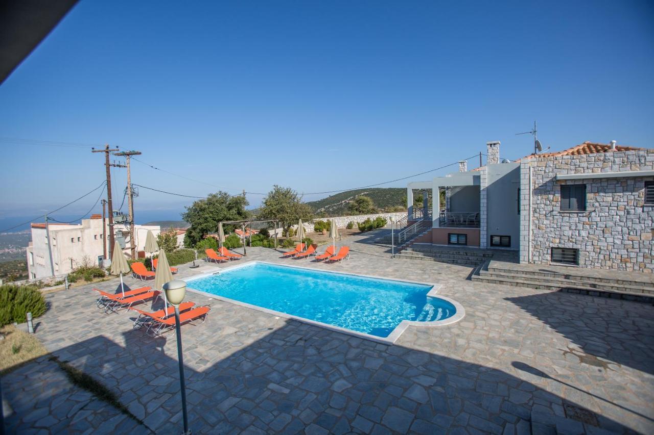 Raise Luxury Villas With A Great Sea View Of Astros 奥利尼梅利苟 外观 照片
